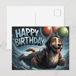 Happy Birthday 2026 Postcards Dog -4 ポストカード