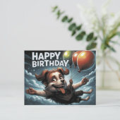 Happy Birthday 2026 Postcards Dog -5 ポストカード (スタンド正面)