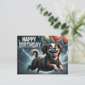 Happy Birthday 2026 Postcards Dog -6 ポストカード (スタンド正面)