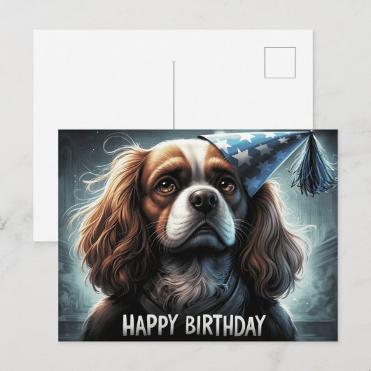 Happy Birthday 2026 Postcards Dog -7 ポストカード (正面/裏面)