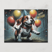 Happy Birthday 2026 Postcards Dog -8 ポストカード (正面)
