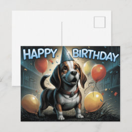 Happy Birthday 2026 Postcards Dog -9 ポストカード