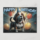 Happy Birthday 2026 Postcards Dog -9 ポストカード (正面)