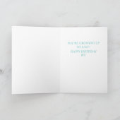 Happy Birthday #3 boy greeting card カード (内部)