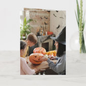 Happy Birthday 3 Photo Folded Greeting Card カード (裏面)