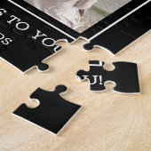 Happy Birthday 4 Photo Collage ジグソーパズル (側面)