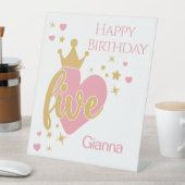 Happy Birthday #5 party Pedestal Sign 台座サイン (インサイチュ)