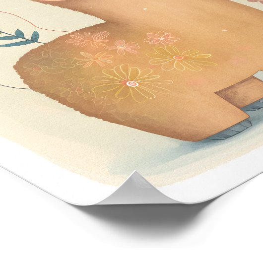 Happy Birthday Alpacas ポスター (角)