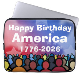 Happy Birthday America 1776 to 2026 ラップトップスリーブ