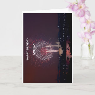 Happy Birthday America Greeting Card カード