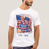Happy Birthday America Patriotic Unisex  Tシャツ (正面)