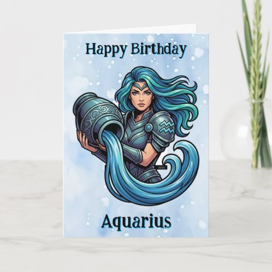 Happy Birthday Aquarius! カード (正面)