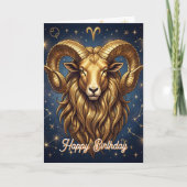 Happy Birthday Aries | Horoscope Astrlogy カード (正面)