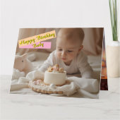 Happy Birthday Baby Card - Digital カード (正面)