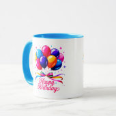 Happy Birthday Balloon マグカップ (正面左)