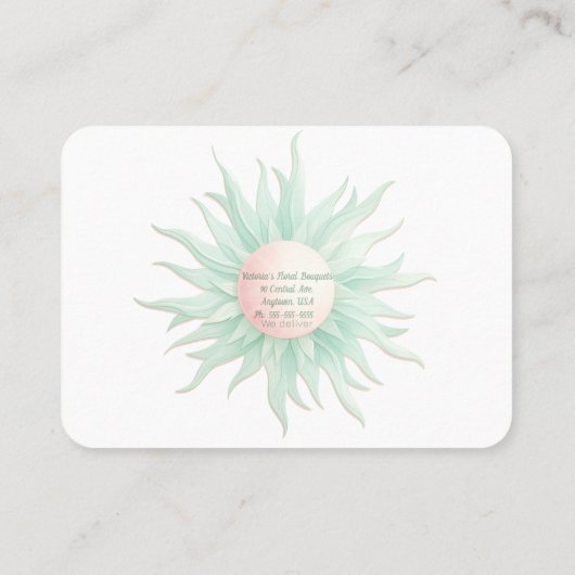 HAPPY BIRTHDAY Balloons Florist Gift Card 名刺 (裏面)