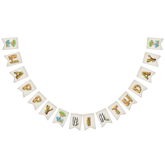 Happy Birthday Banner Wild バンティングフラッグ (全)