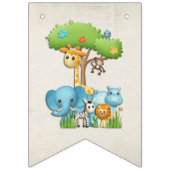 Happy Birthday Banner Wild バンティングフラッグ (第1の旗)