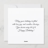 Happy birthday & beautiful flowers. Greeting card シーズンカード (裏面)