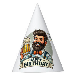 Happy Birthday Beer Party Hat for Men パーティーハット