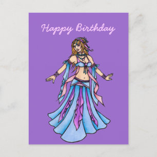 Happy Birthday Belly Dancer ポストカード