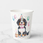 Happy Birthday Bernese Mountain Dog 紙コップ (裏面)