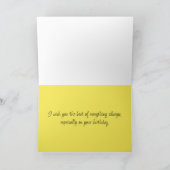 Happy Birthday Best Gal Pal Daisy Flower Garden カード (内部)