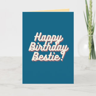 Happy Birthday Bestie | ティール カード