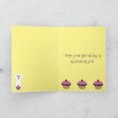 Happy Birthday Bichon Frise  カード (内部)