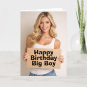 Happy birthday big boy カード (正面)