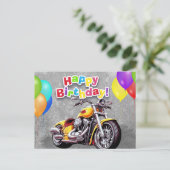Happy birthday! biker ポストカード (スタンド正面)