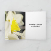 Happy Birthday Blessings Yellow Daffodil Custom カード (内部)