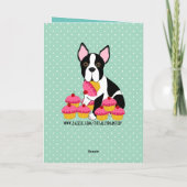 Happy Birthday! Boston Terrier Cupcakes Card カード (裏面)