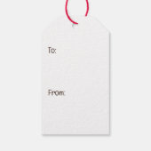 Happy Birthday Boston Terrier Dog Playing Drums ギフトタグ (裏面)