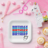 Happy birthday boy. Celebrating your birthday... ペーパープレート (パーティー)