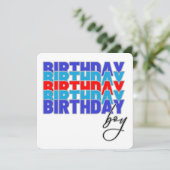 Happy birthday boy. Celebrating your birthday... 招待状 (スタンド正面)