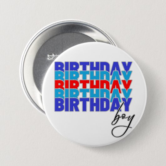 Happy birthday boy. Celebrating your birthday... 缶バッジ (正面&裏面)