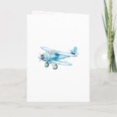 Happy Birthday Boy Watercolor Birthday Card カード (裏面)