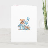 Happy Birthday Boy Watercolor Toys Card カード (裏面)