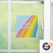 Happy Birthday Bright & Colorful Rainbow ウィンドウサイン (ホーム)