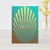 Happy Birthday Brother カード (黄色い花)