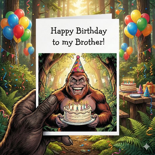 Happy Birthday Brother | ビッグフット カード