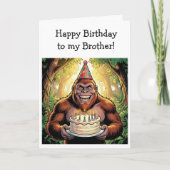 Happy Birthday Brother | Bigfoot  カード (正面)
