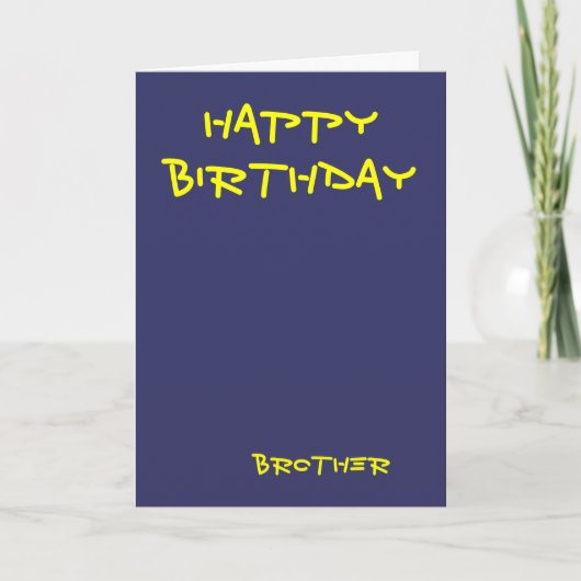 Happy birthday brother greeting cards カード (正面)