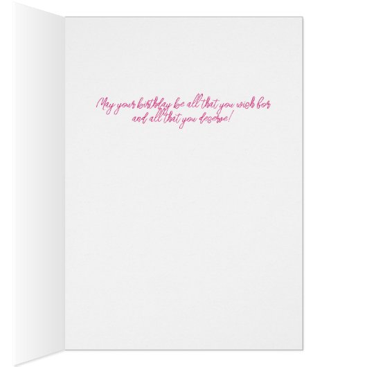 Happy Birthday Bubbles Custom Text Greeting Card (内側 (右))