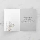 Happy Birthday Buck Deer Animal Wildlife カード (内部)