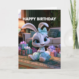 Happy Birthday Bunny Girl Card | ベイビーバンバンズ カード