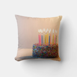 Happy Birthday cake クッション