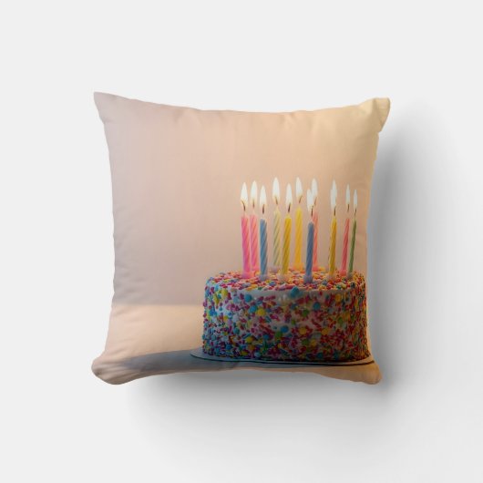 Happy Birthday cake クッション (正面)