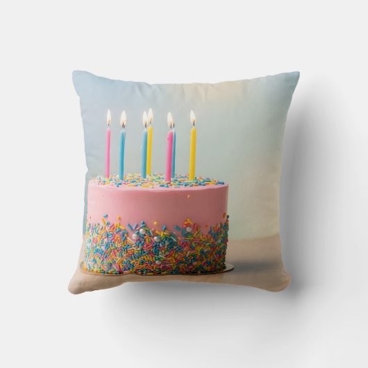 Happy Birthday cake クッション (裏面)